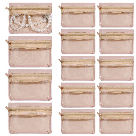 Velveteen Jewelry Zipper Bags ABAG-WH0048-84-1