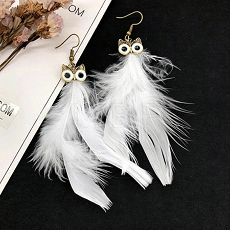 Alloy Enamel Dangle Earrings for Women WGBD3DC-08-1