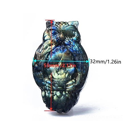 Natural Labradorite Carved Healing Figurines PW-WG34565-05-1
