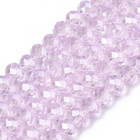 Electroplate Glass Beads Strands EGLA-A044-T6mm-A10-1