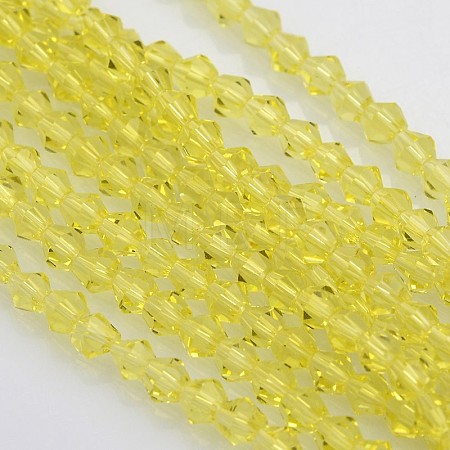 Bicone Glass Beads Strands X-EGLA-P016-4mm-11-1