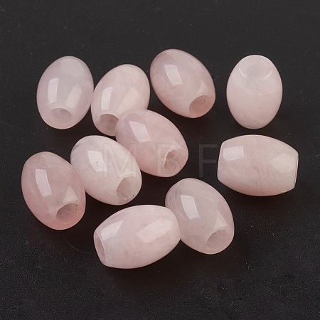 Natural Rose Quartz European Beads X-G-F580-A06-1
