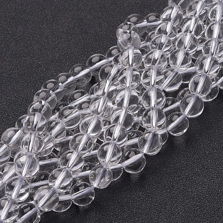 Synthetic Quartz Crystal Beads Strands X-GSR8mmA039-1-1