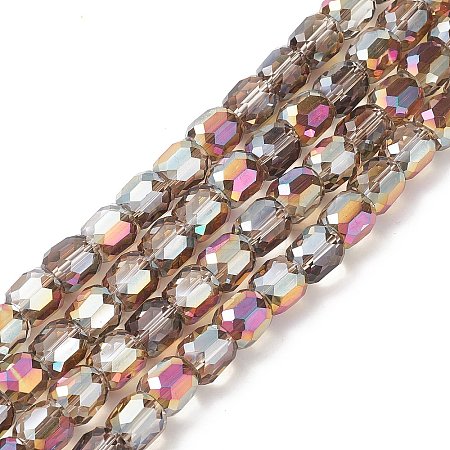 Electroplate Opaque Glass Beads GLAA-F108-10A-17-1