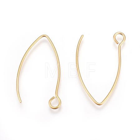 Ion Plating(IP) 304 Stainless Steel Earring Hooks X-STAS-L216-03A-G-1