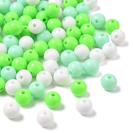 50pcs 3 Colors Opaque Acrylic Beads MACR-YW0004-01D-02-1
