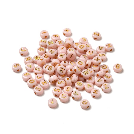 Plating Acrylic Beads OACR-P017-A04-1