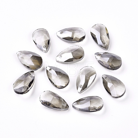 Faceted Glass Pendants GLAA-F069-S-A24-1