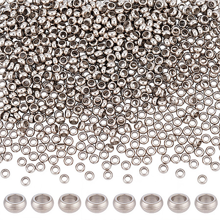 800Pcs 304 Stainless Steel Spacer Beads STAS-BBC0009-76C-1