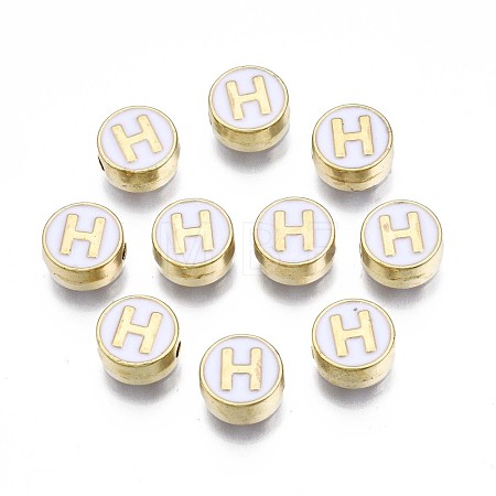Alloy Enamel Beads X-ENAM-N052-006-01H-RS-1