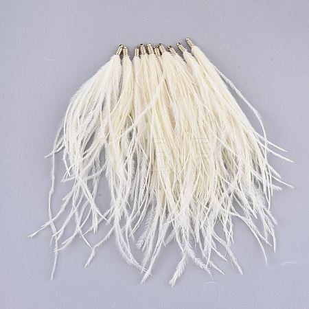 Ostrich Feather Tassel Big Pendant Decorations FIND-S302-08F-1