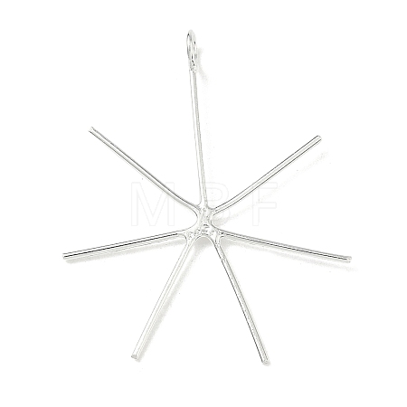 925 Sterling Silver 6 Claw Prongs Pendant Blank Cabochon Settings STER-D310-01S-1