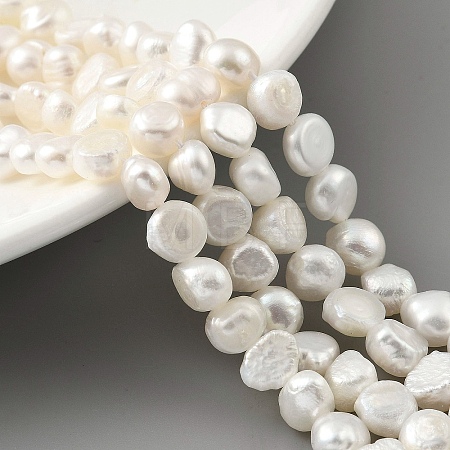 Natural Cultured Freshwater Pearl Beads Strands PEAR-A006-08H-1