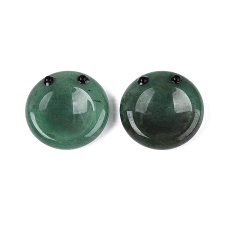 Natural Green Aventurine Thumb Worry Stone G-Q602-12C-1