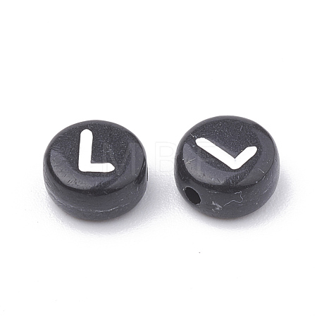 Opaque Acrylic Beads X-SACR-N002-02L-1