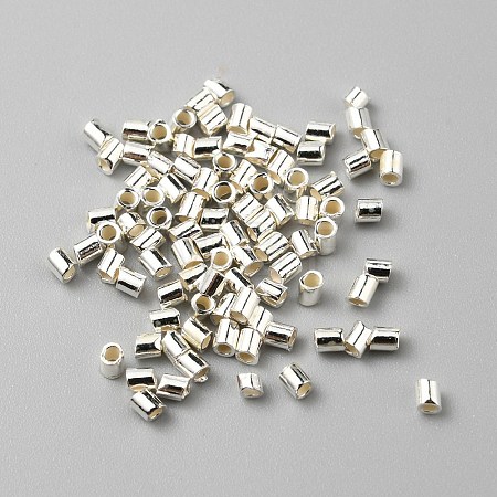 925 Sterling Silver Tube Beads FIND-WH0419-13-1