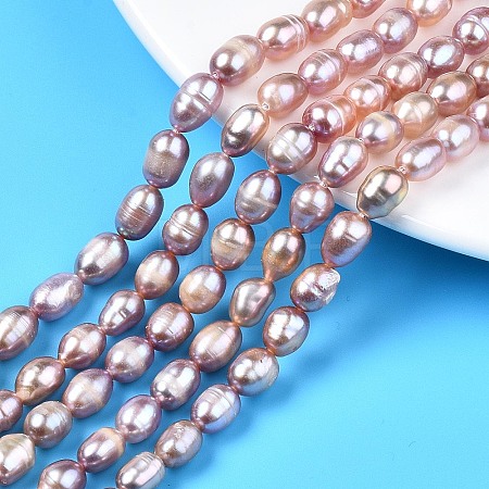 Natural Cultured Freshwater Pearl Beads Strands PEAR-N012-06A-1