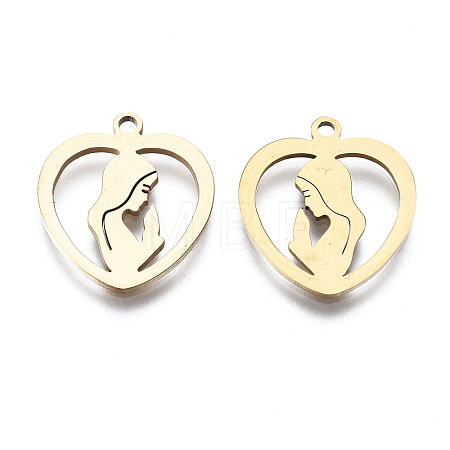 201 Stainless Steel Pendants X-STAS-T044-193G-1