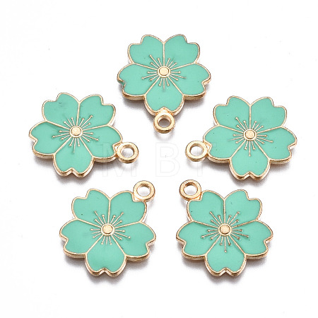 Alloy Enamel Pendants X-ENAM-S121-115F-1