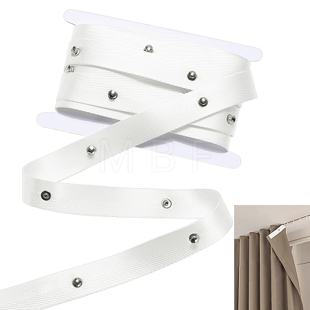 1Pc Cloth with Stainless Steel Wave Fold Curtain Tape FIND-PH0060-17B-1