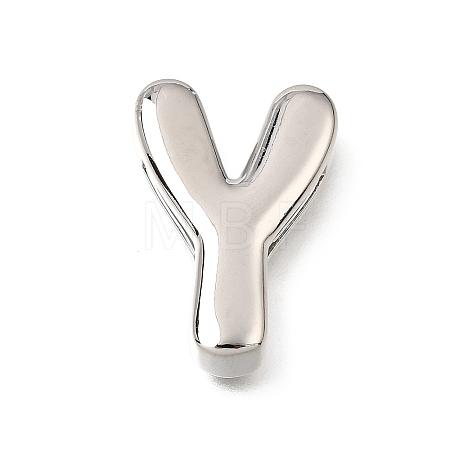 Brass Slide Charms KK-Z163-01P-Y-1