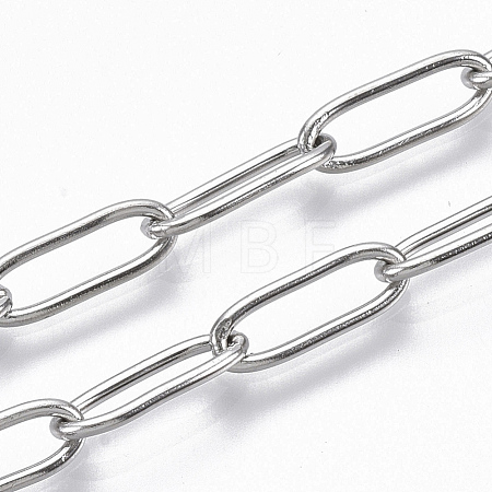 Tarnish Resistant 304 Stainless Steel Paperclip Chains CHS-S006-JN957-1-1