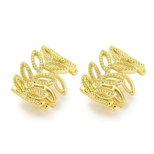 Brass Cuff Earrings EJEW-C104-076G-1