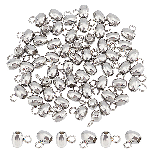 60Pcs 304 Stainless Steel Tube Bails STAS-DC0006-85-1