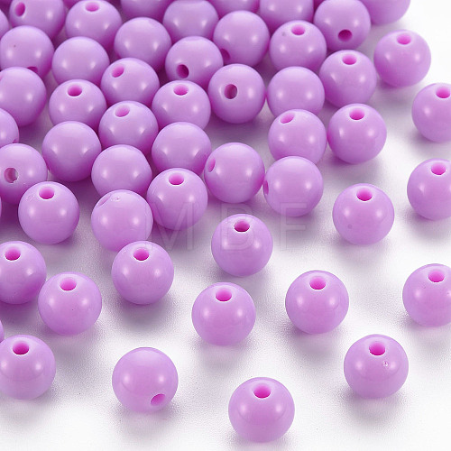 Opaque Acrylic Beads X-MACR-S370-C8mm-A03-1