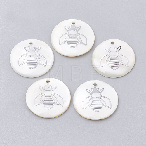 Freshwater Shell Pendants SHEL-T009-12P-1