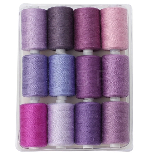 12 Colors Polyester Sewing Thread PW-WGD975A-14-1