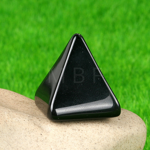 Natural Obsidian Healing Pyramid Figurines PW-WG30742-08-1