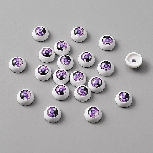 Star Acrylic Craft Eyes DOLL-WH0001-04A-03-1