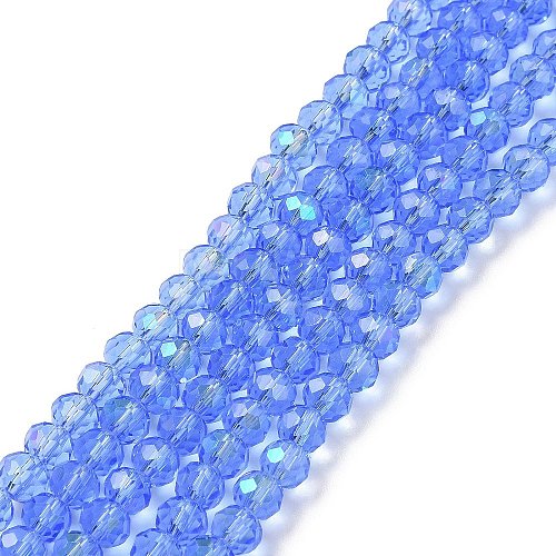 Electroplate Glass Beads Strands EGLA-A044-T8mm-L14-1