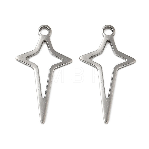 201 Stainless Steel Pendants STAS-I330-045P-1