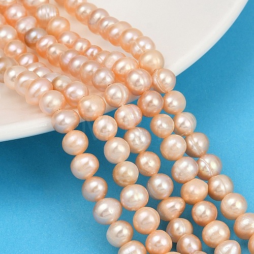 Natural Cultured Freshwater Pearl Beads Strands PEAR-I007-07Y-01B-1