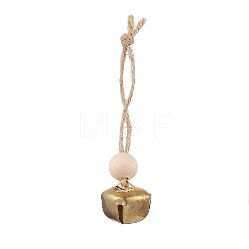 Iron Bell Pendant Decoration HJEW-JM02228-02-1