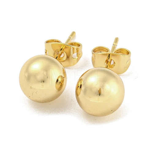 Brass Ear Studs X-EJEW-P261-01C-G-1