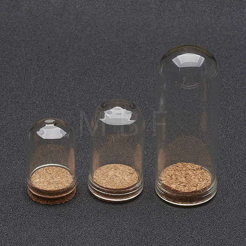 Glass Dome Cloche Cover X-AJEW-P043-1