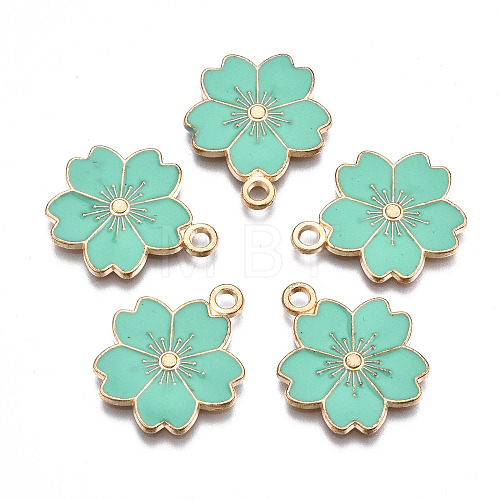 Alloy Enamel Pendants X-ENAM-S121-115F-1