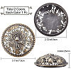 Alloy Incense Burner Cover AJEW-WH0244-03AB-2