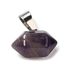 Natural Amethyst Pointed Pendants G-K335-03P-18-2