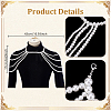 Imitation Pearl Round Beaded Shoulder Body Chains for Women AJEW-WH0816-462P-2