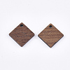 Walnut Wood Pendants X-WOOD-S054-38-2