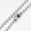 304 Stainless Steel Necklaces X-NJEW-G307-07-1.5mm-P-2
