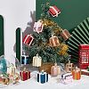  16Pcs 8 Colors Christmas Theme Plastic Pendant Decorations AJEW-NB0005-46-5