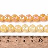 Anti-Tarnish Electroplate Glass Beads Strands GLAA-N064-10mm-11-4
