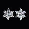 UV Plating Christmas Transparent Acrylic Multi-Strand Links OACR-Q197-02-1