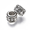 Alloy Rhinestone European Beads MPDL-Q212-001J-RS-2