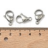 Tarnish Resistant 304 Stainless Steel Lobster Claw Clasps LS-STAS-G035-G-3